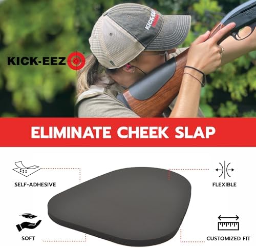 KICK-EEZ Cheek-EEZ Cheek Protector Recoil Pad for Shotgun or Rifle | Eliminate Recoil, Improve Shooting Comfort | Self-Adhesive Cheek Pad | American-Made Alternate view