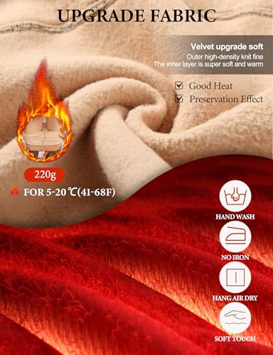 Buauty Plus Size Fleece Lined Tights Womens- Winter Warm Fake Translucent Thermal Pantyhose,Thick Leggings under Dresses3