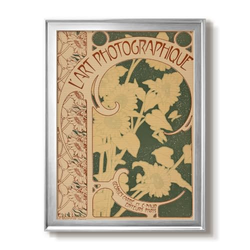 Alphonse Mucha | L’Art Photographique | Silver Framed Art Work | GAL101