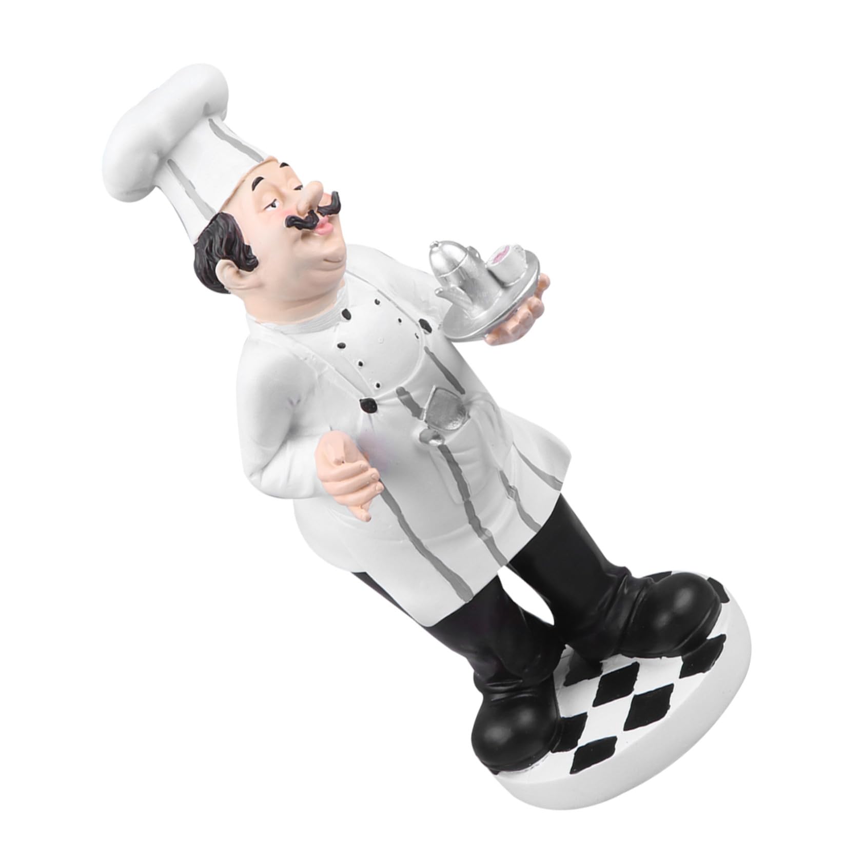 Ornement de chef cuisinier en résine artisanale pour une cuisine élégante