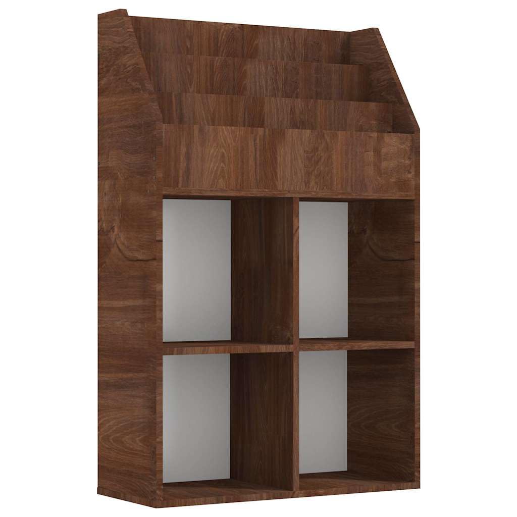 Portariviste Bambino Legno 71x30x114 cm Marrone