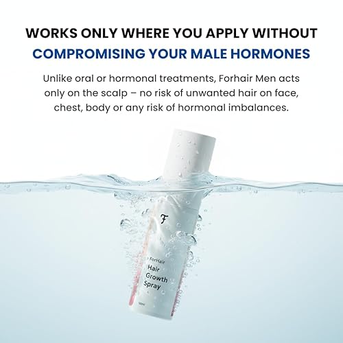 Miniatura 4 de ForHair - Aerosol para el crecimiento del cabello para hombres  Estimula el cabello nuevo, fortalece los folículos  Acción de recrecimiento local,