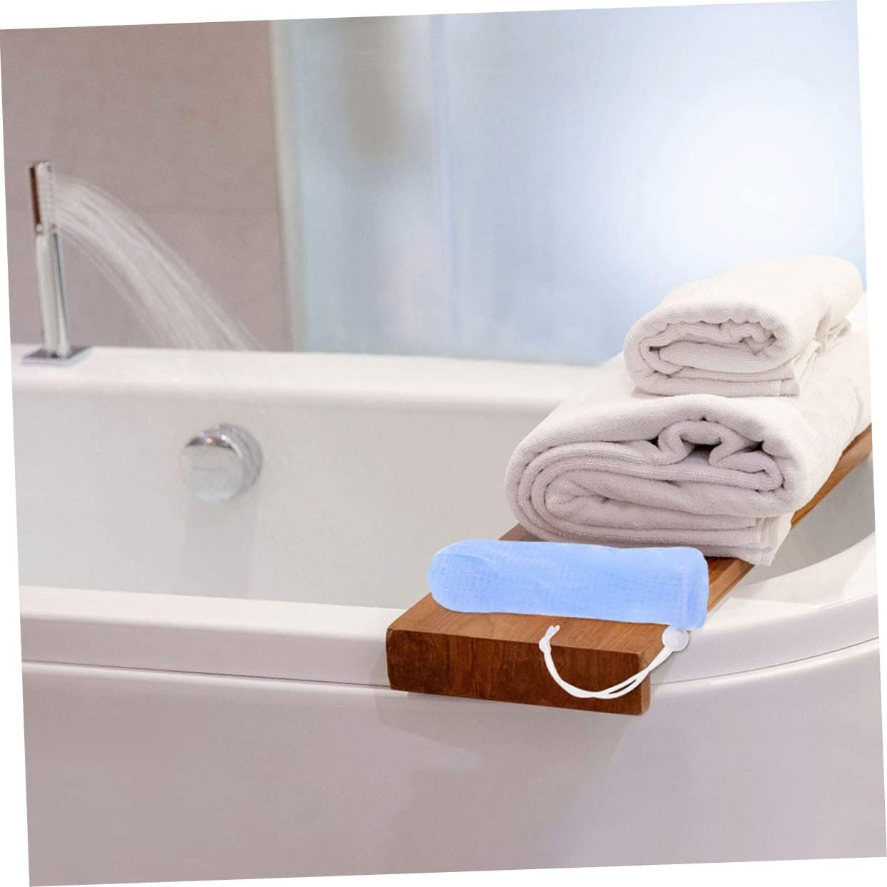 15pcs Exfoliating Soap Foaming Pouches Mesh Bubble Soap Storage Bags for Bath Shower for Gentle Cleansing and Lathering Random Color