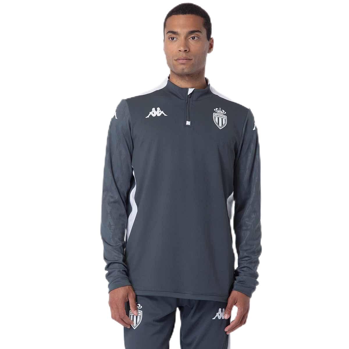 Kappa ABLAS PRO 8 MONACO SWEAT ASM | MAN | SIZE M | GREY DK/WHITE