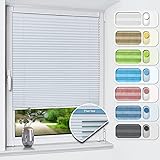 【Klemmfix ohne Bohren】: Mit 4 Klemmträger kann das Thermoplissee einfach am Fenster von 10-23 cm Breite ohne Bohren befestigt werden. Die Befestigungsbügel beeinträchtigen das Öffnen und Schließen von Fenster und Türen nicht.