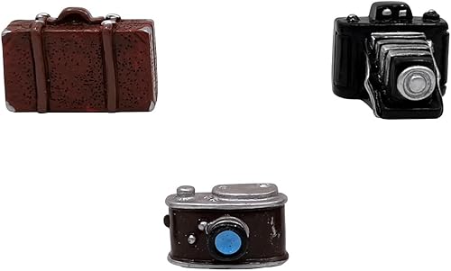 Miniatura 6 de EMiEN Mini electrodomésticos retro antiguos para casa de muñecas, kit de modelos de electrodomésticos en miniatura, piano, fonógrafo, televisión,