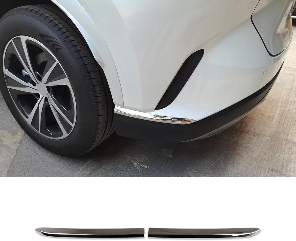 Beautost Fit for Lexus RX RX350 RX350h RX500h F Sport 2023 2024 2025 2026 Bumper Corner Protection Cover Trims Stainless Steel (Rear)