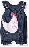 Mud Pie Baby Girls' Bubble Romper, Chicken, 0-6 Months