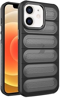 Heat Dissipation Case for iPhone 12 6.1 Inch Cooling Phone with Non-Slip Texture Cellular Slots Protective Cover Anti-Scratch Shockproof Blue TPU