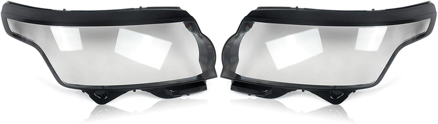 Left+Right Headlight Lens Covers For Land ro-ver Range Vogue 2014-2017