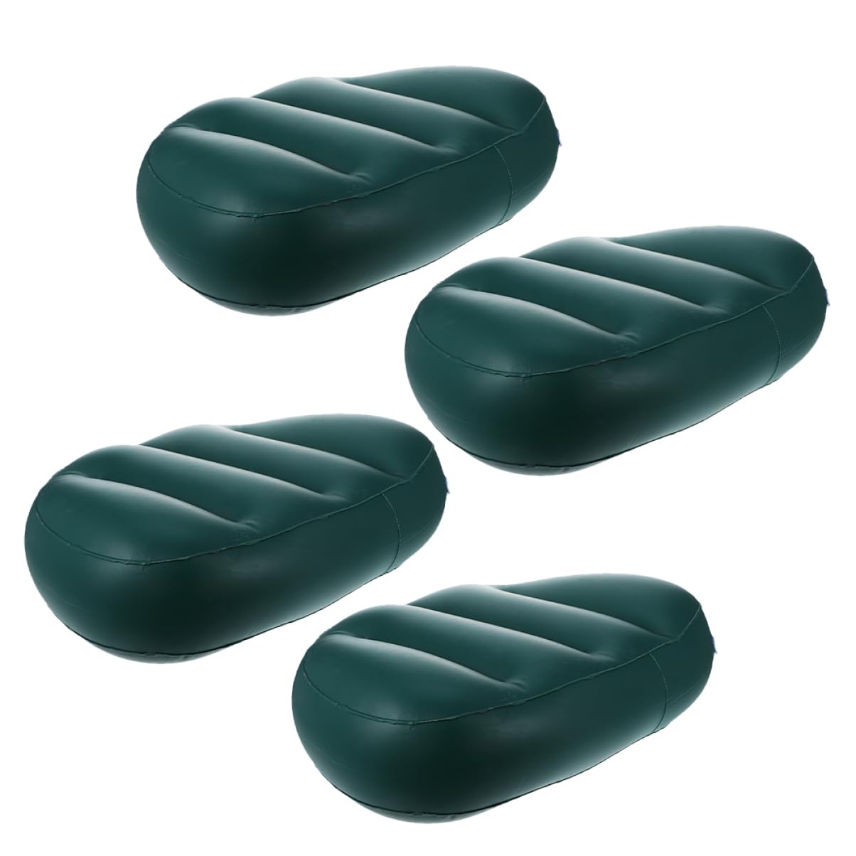 GALPADA 4pcs Inflatable Boat Seat Cushion Thickened Air Seat Cushion with Supportive Backrest for Kayaking Fishing and Camping Durable