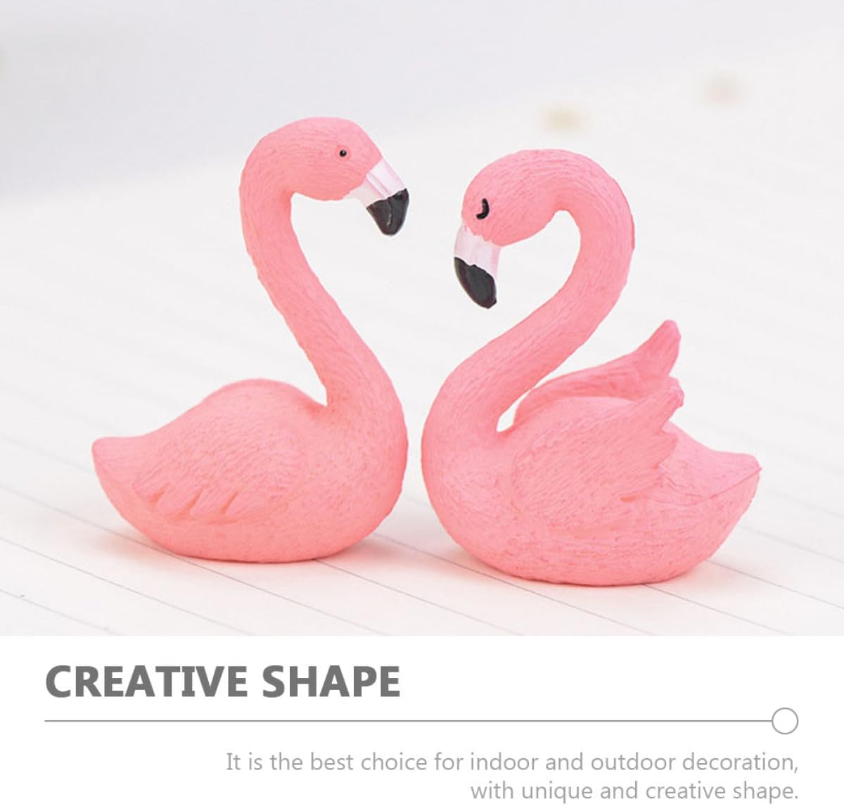 Miniature Flamingo Figurine 10 Pcs Resin Creative Decor for Outdoors image 3