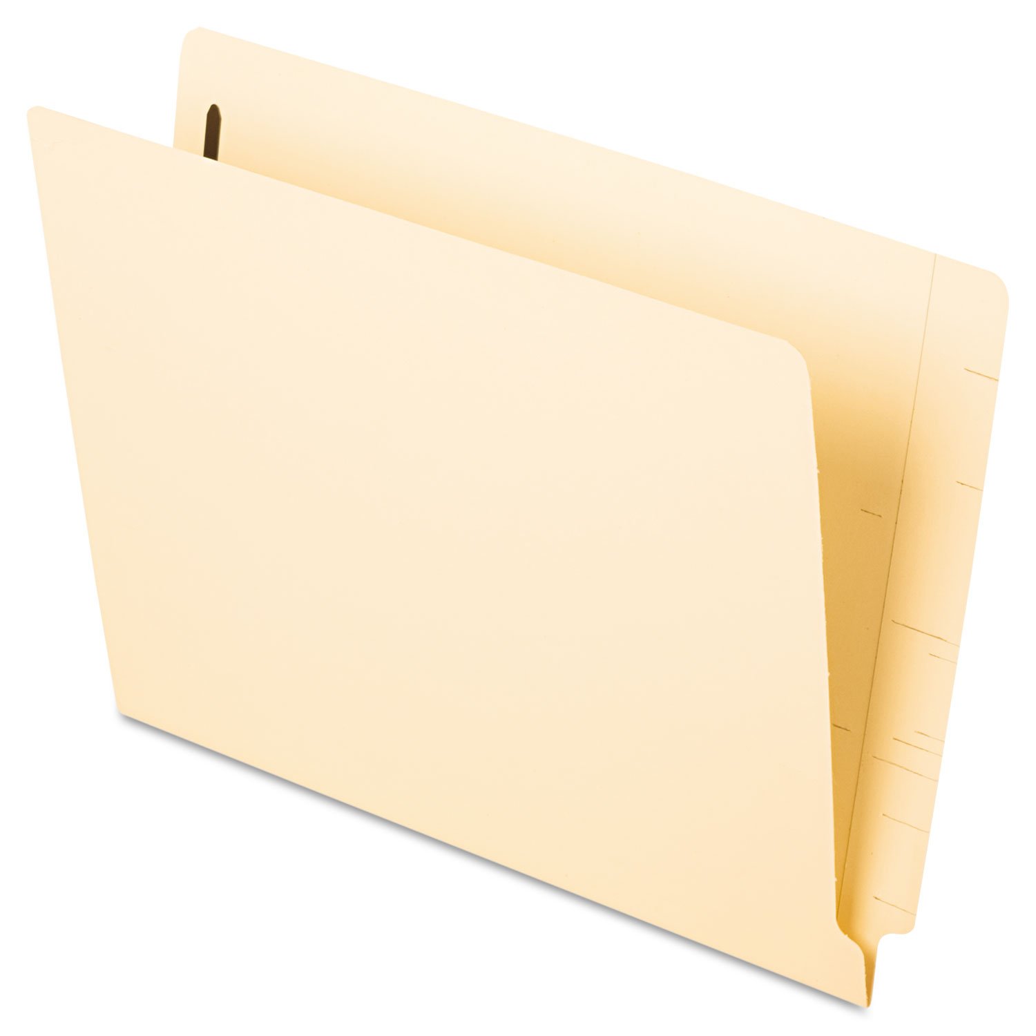 Pendaflex Laminated Spine End Tab Fastener Folder, Position #1, Letter, Manila, 50/Box