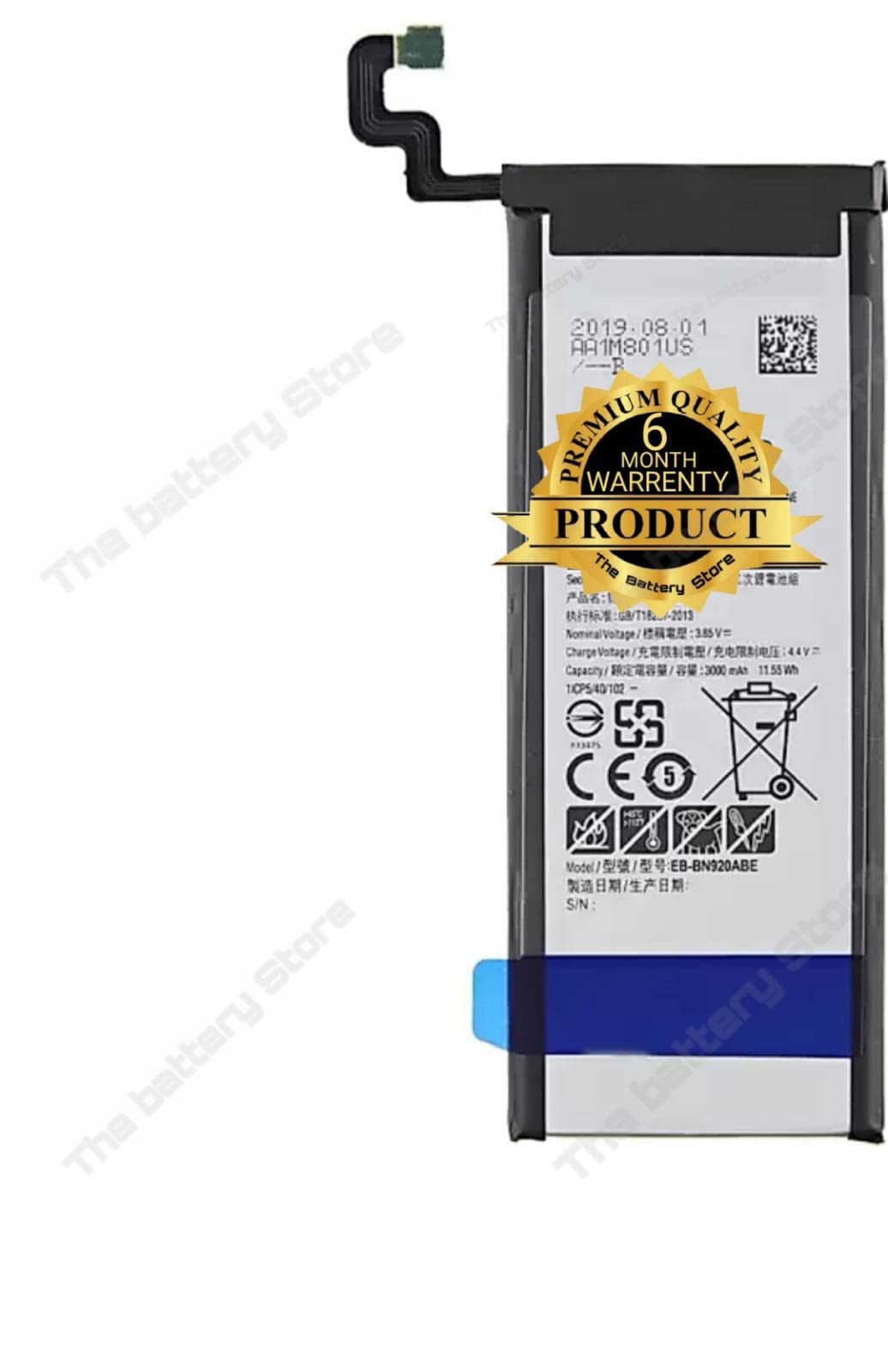 THE BATTERY STORE™ Original Battery for Samsung Galaxy Note 5 [BN920ABE] Battery with 6 Month Warranty and High Capacity Battery Backup Battery (Samsung Note -5)
