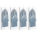 TAILI Hanging Vacuum Wide-Side Space Saver Bags, Set of 4 Long Size (53x27.6x15 inch), Vacuum Seal Storage Bag Clear Bags for Clothes Suits, Dress or Jackets, Closet Organizer