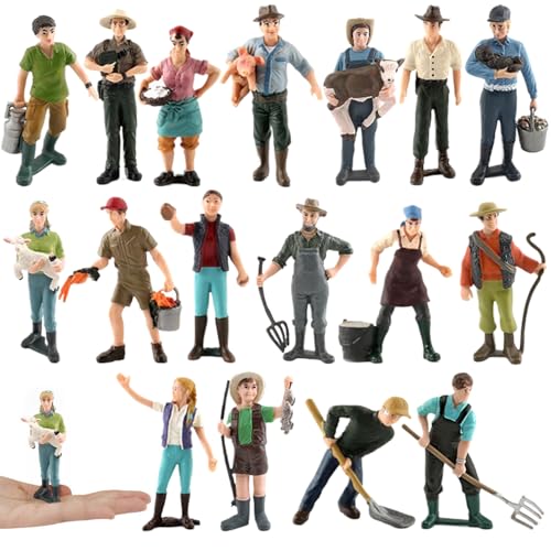 Figurines miniatures réalistes modèles peints plastique train #1 - 2
