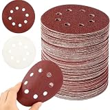 10 PCS 5-Inch Sanding Discs – #60 Hook & Loop Sandpaper for Woodworking, Metal Refinishing, Compatible with Power Sanders, Surface Smoothing & Paint Prep