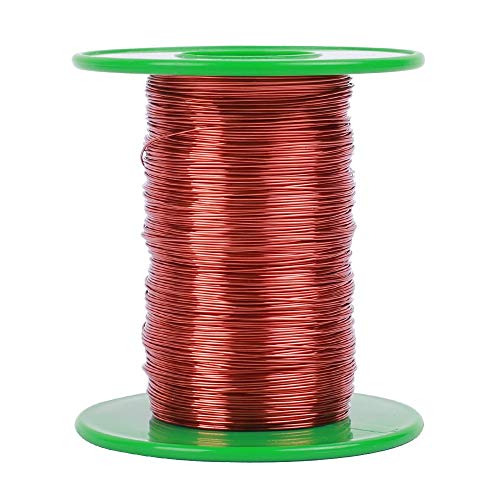 Kupferdraht, 0,35 mm x 110 m emaillierter Kupfermagnetdraht, runde Kupferverdrahtung für Transformator-Induktorspule, Relaismotor, Spulenwicklung(Zufällige Walzenfarbe)