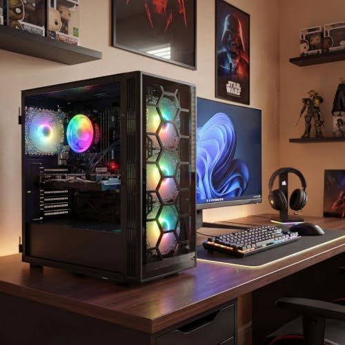 Image of STGAubron Gaming PC Desktop,Core I7,GTX 1650 4G,16G RAM,512G SSD