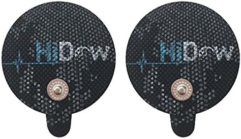 HiDow Tens Unit Replacement Stim Pads Large Round Electrodes | Premium Quality Large Electrode Pads Competable with Hi-Dow | IQ Massager | Healthmateforever TENS Units
