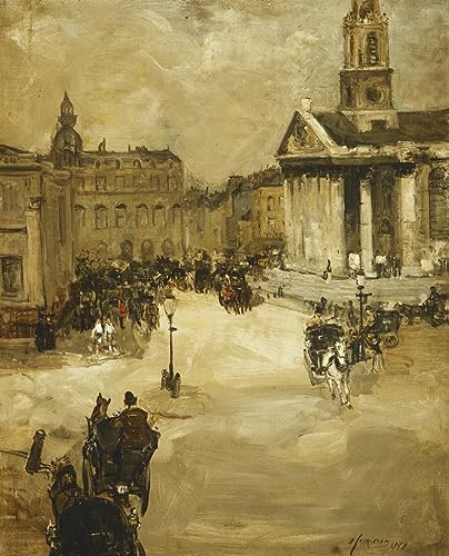 Impression sur toile Trafalgar Square Alexander Jamieson affiche murale 60x90