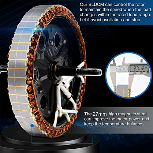 Dripex 26" 48V 1000W Electronic Bike Conversion Kit, Rear Wheel Electric Bike Motor Conversion Kit, with LCD Display, 5 Mode PAS E-bike Cycling Hub, 5-level Smart Pedal Assistance, Widened Tires - Image 5