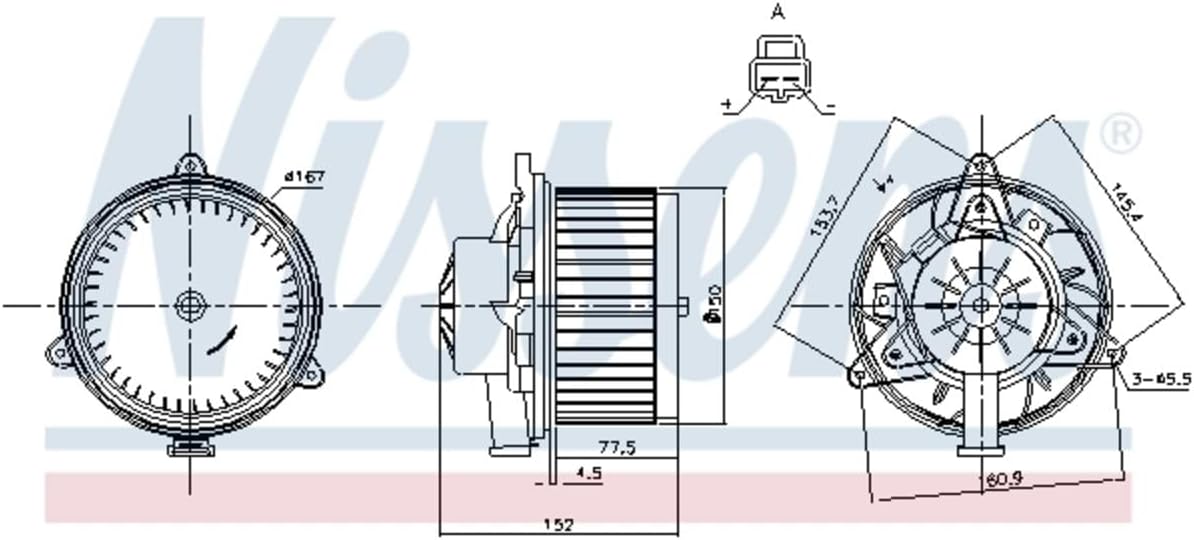 Nissens North America,Inc Blower - 87248