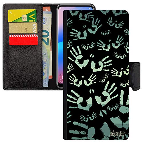 Coque Xiaomi Redmi Note 9s simili cuir gris à rabat