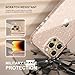 Choiche Compatible for iPhone 14 Pro Max Case Women Phone Case, Cute Bling Sparkly, Military Grade Protection, 3 Diamond Camera Lens Covers, 2 Tempered Glass Protectors, 6.7 inch (Glitter Gold)