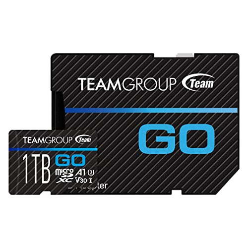 TEAMGROUP-GO-Card-1TB-x-2-Pack-Micro-SDXC-UHS-I-U3-V30-4K-RW-up-to-10090-MBs-for-GoPro-Action-Cameras-High-Speed-Flash-Memory-Card-for-Outdoor-Sports-4K-Shooting-Nintendo-Switch-TGUSDX1TU364