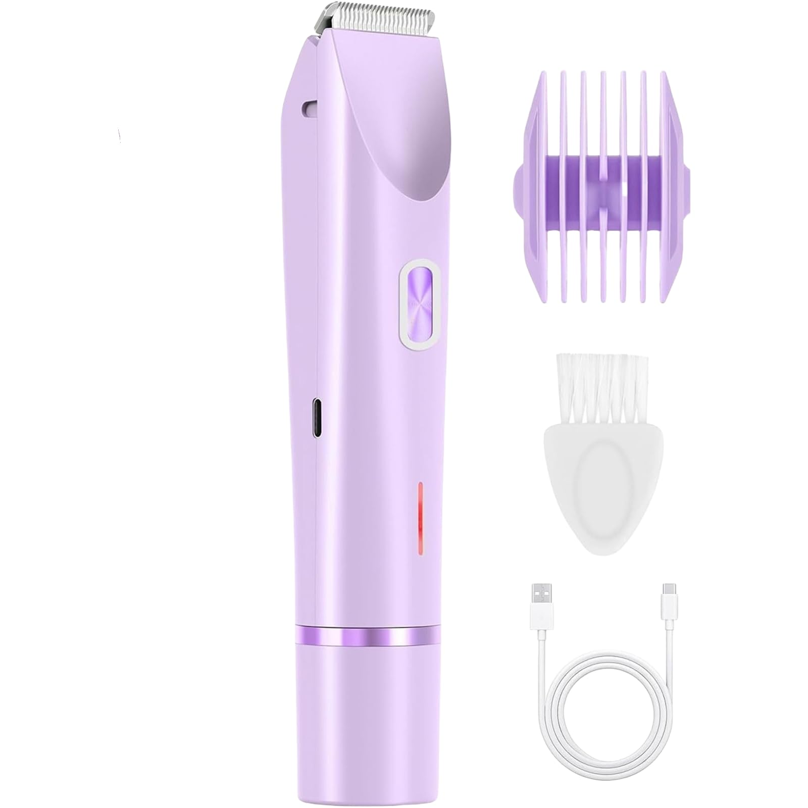 dolce donna Intimrasierer 2-in-1 Damen Elektrorasierer mit Doppelkopf, USB-C Aufladung, wasserdicht, ideal für Gesicht, Beine und Arme, leicht zu reinigen
