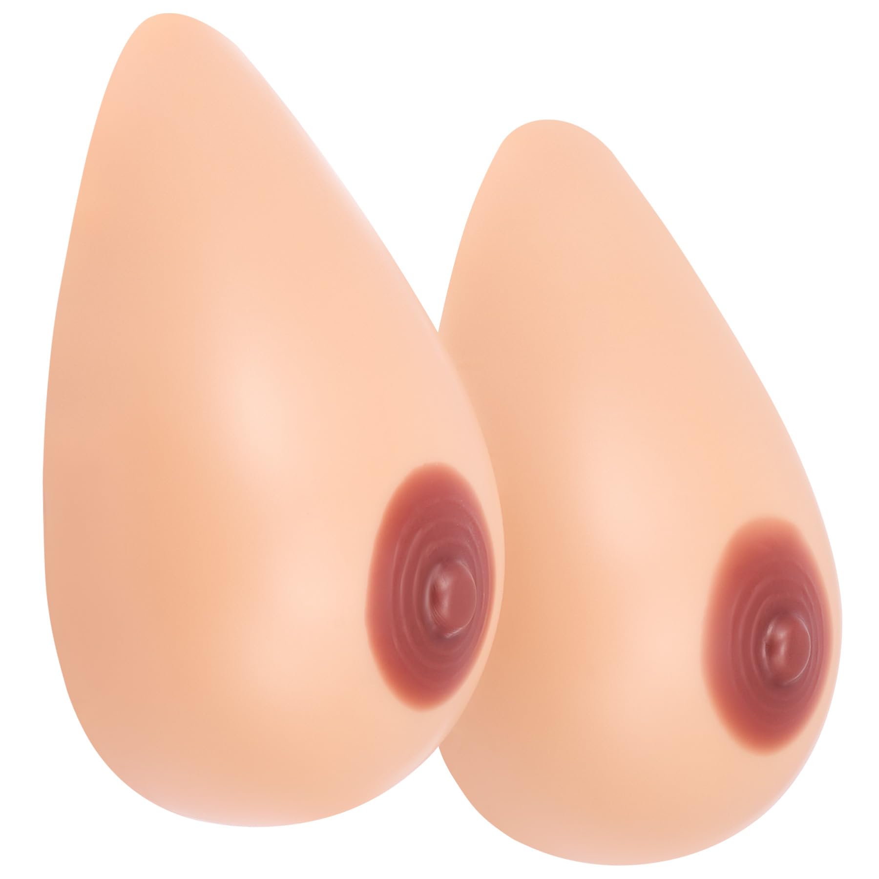 SENSUA Prothèses Mammaires en Silicone, Faux Seins Autocollants Réutilisables, Artificiel Poitrines de Qualité Médicale, pour Femme Cosplay Mastectomie, Bonnet C 800g Couleur Bronzage