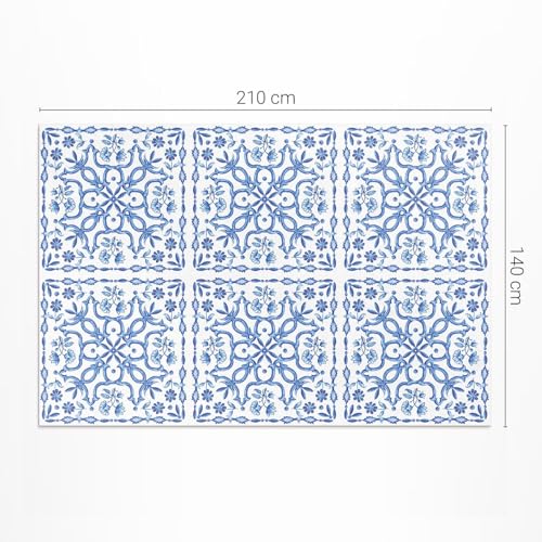 Tapis du sol vinyle imperméable PVC 140x210 résistant décoloration terrasse