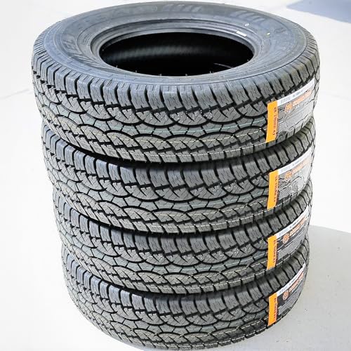 Set of 4 (FOUR) Cosmo Tires El Tigre AT Truck/SUV A/T All-Terrain Off-Road Radial Tires-255/70R16 255/70/16 255/70-16 111T Load Range SL 4-Ply BSW Black Side Wall