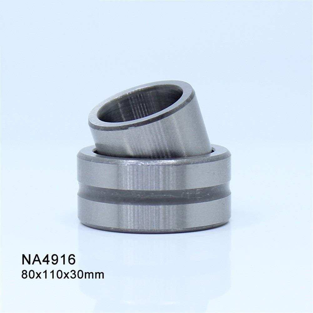 Rodamientos de Agujas NA4916, 80 x 110 x 30 mm, con collarín Macizo y Anillo Interior, 4524916, 4544916/A