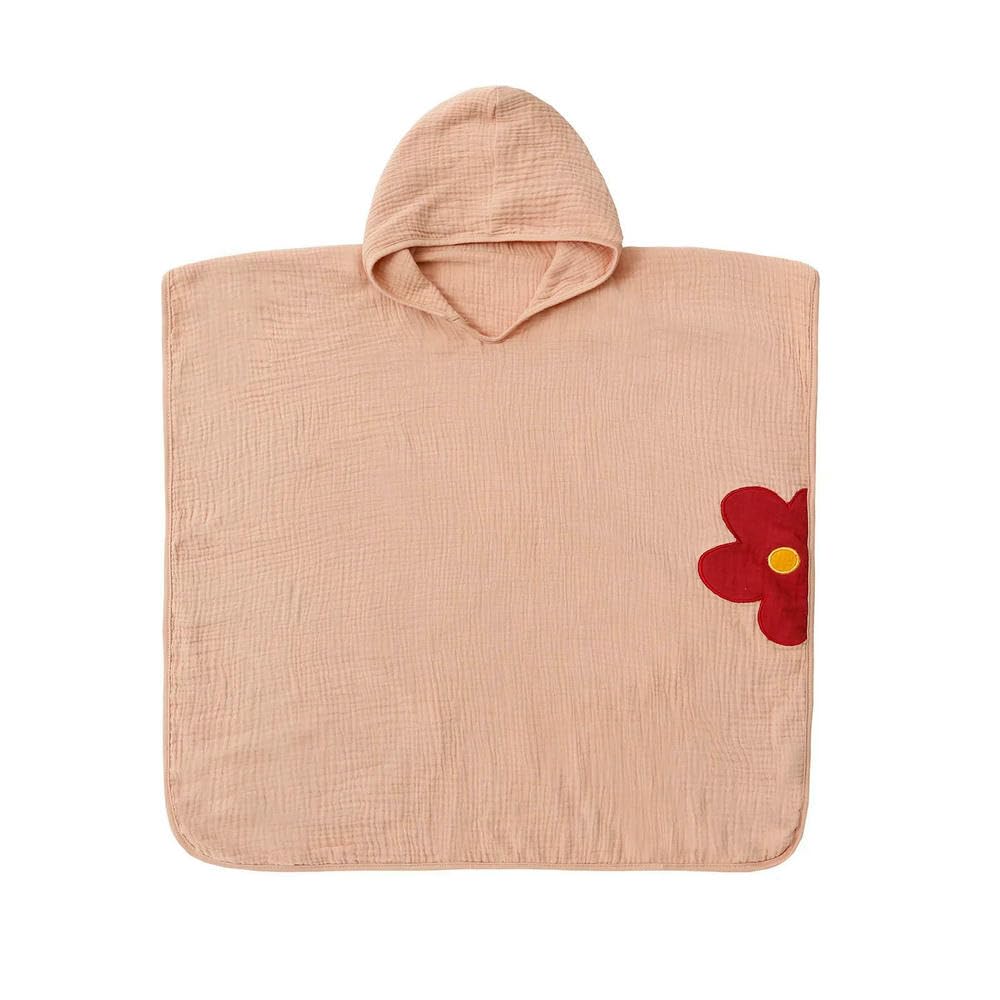 ZBDP Serviette de bain pour bébé en microfibre coton à capuche serviette poncho doux pour enfants