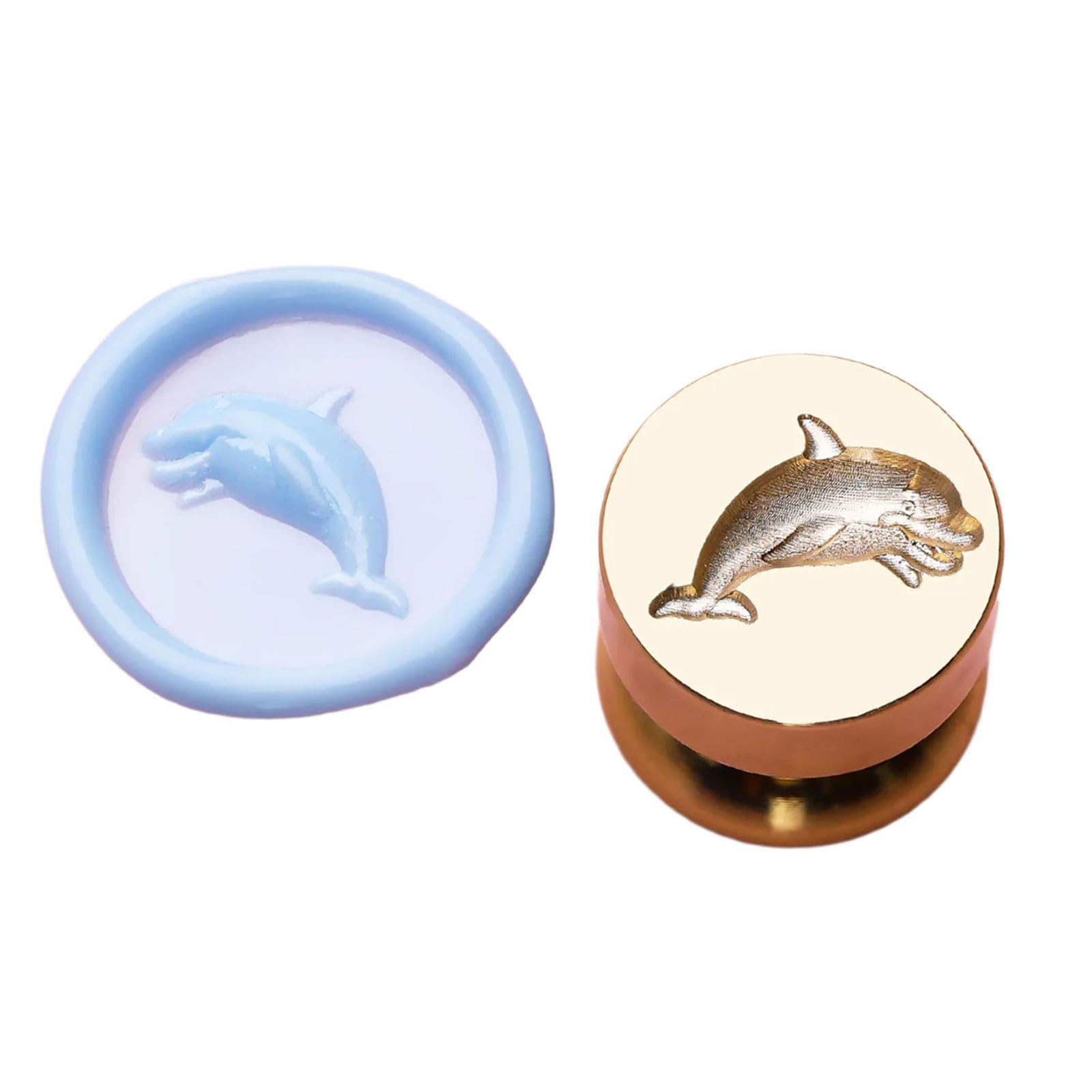 Oajabbge Dolphin Animal Sealings Wax Stamp Elephant Foxes Wax Seal Stamp For Envelopes Wedding Invitations Wrappings Decorations