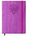 Red Co Journal with Embossed Flower 240 Pages, 5"x 7" Lined, Magenta