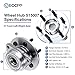 ECCPP Wheel Hub and Bearing Assembly Front 515007 fit 1997-2004 Dodge Dakota Durango 4WD Replacement for 6 lugs wheel hub no ABS 3 Bolt Flange