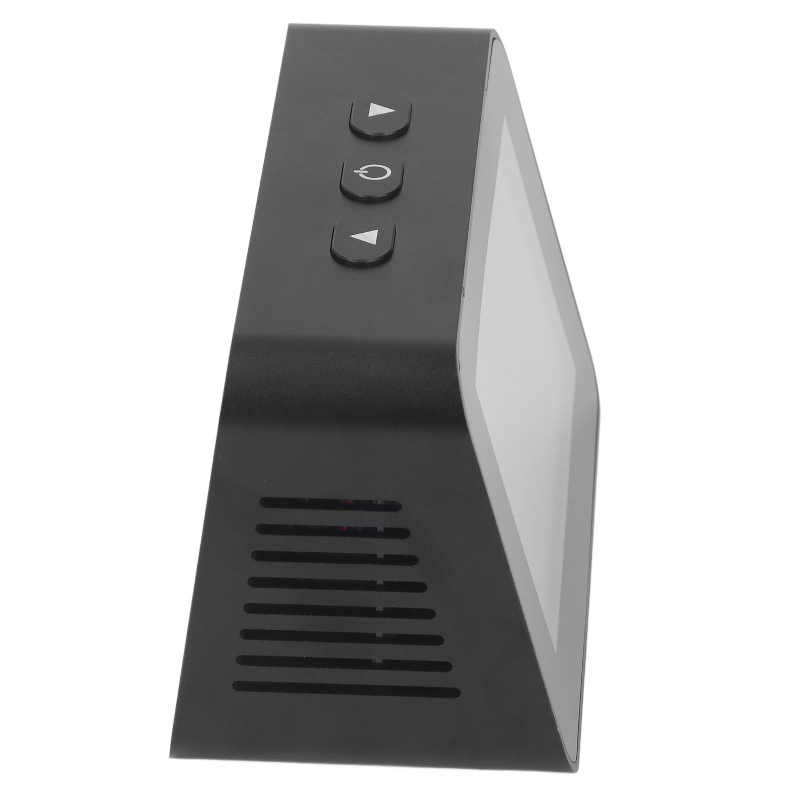 Hyuduo Monitor de Calidad del Aire, Detector LCD CO2 PM2.5 PM1.0 PM10 con Pantalla de Tiempo, Probador de Calidad del Aire Recargable Micro USB 3000 MAh para Uso en Interiores y Oficinas en el Hogar