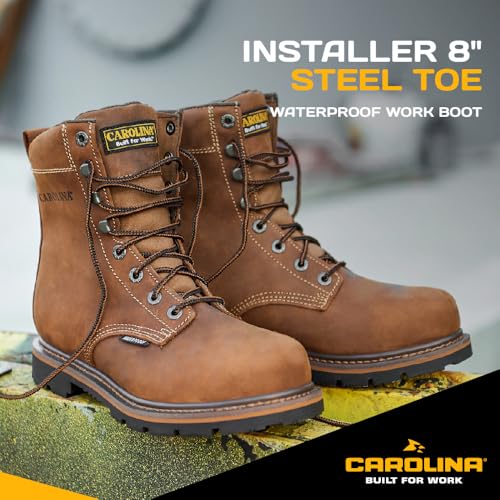 Carolina Installer 8" Steel Toe Waterproof Work Boot for Men, Durable & Comfortable Industrial-and-Construction-Boots2