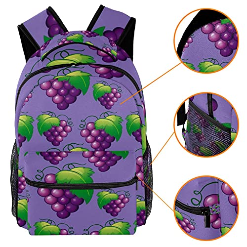 Sac à dos décontracté violet idéal pour les cours, les sorties et le week-end - 3
