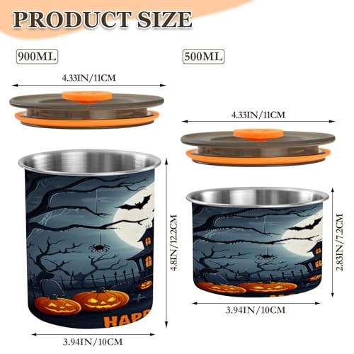 Envase hermético para café acero inoxidable 17 oz miniatura 2