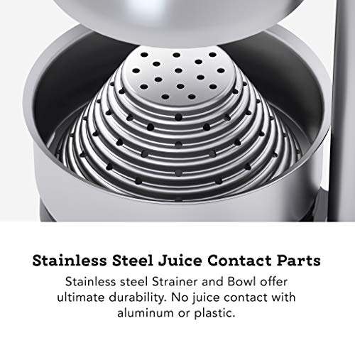 Tribest Pro MJP-100 Professional Manual Cold Press Juicer Machine for Orange, Lemon, and other Citrus Fruits, Gray by Tribest - Image 2