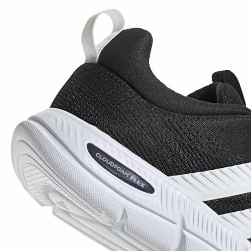 adidas Homme Cloudfoam Flex Elastic Laces Shoes, Core Black/FTWR White/Carbon, 49 1/3 EU