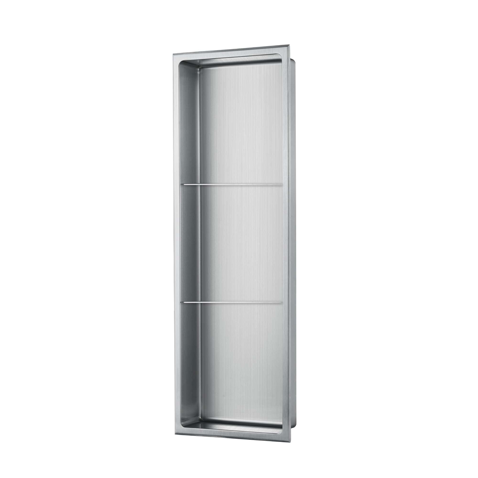 Stilform Edelstahl Wandnische 30x30 Cm – Gebürstet, 304 Edelstahl, Für Badezimmer & Wohnbereich