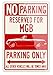 MG MGB Convertible 1962-1980 Reserved Parking Only Aluminum Sign - 12 by 18 inches (1, Large) - Great British Classic Car Gift