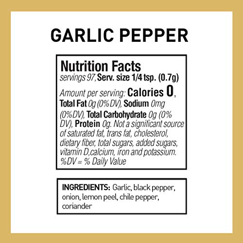 The Spice Hunter Pepper, Garlic Blend, 2.4-Ounce Jar