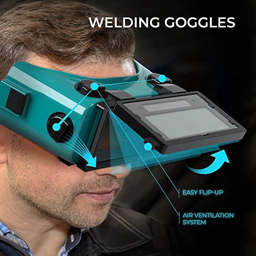 SPARGOS Flip-Up Auto Darkening Goggles