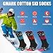 Gmark Women's Over-the-Calf Tube Socks Knee High Performance Valentine Sock Blue